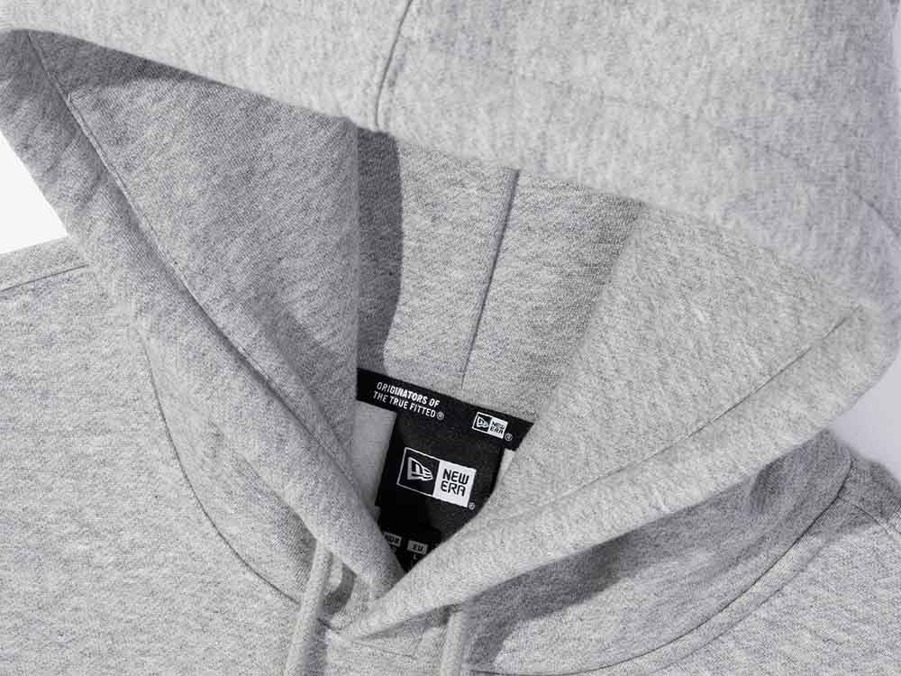 New Era Wordmark Relaxed Essential Gray Pullover Hoodie