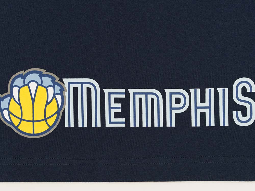 Memphis Grizzlies NBA New Generation Navy Short Sleeve T-Shirt