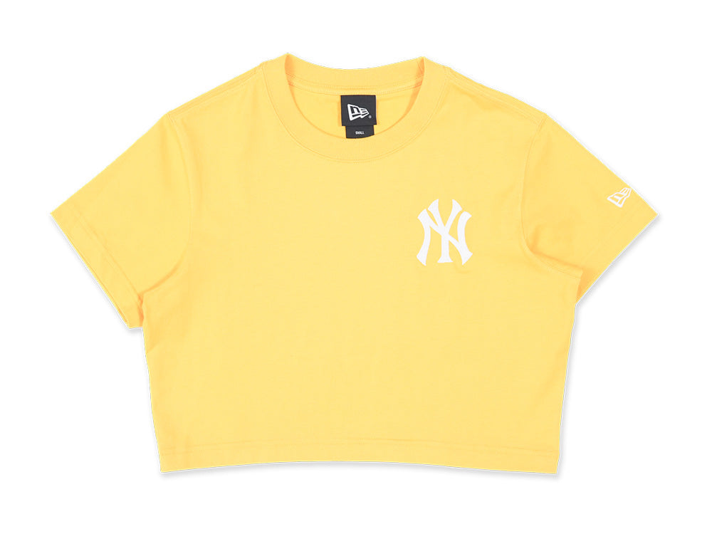 New York Yankees MLB Color Era Mellow Yellow Women Crop Top Tee