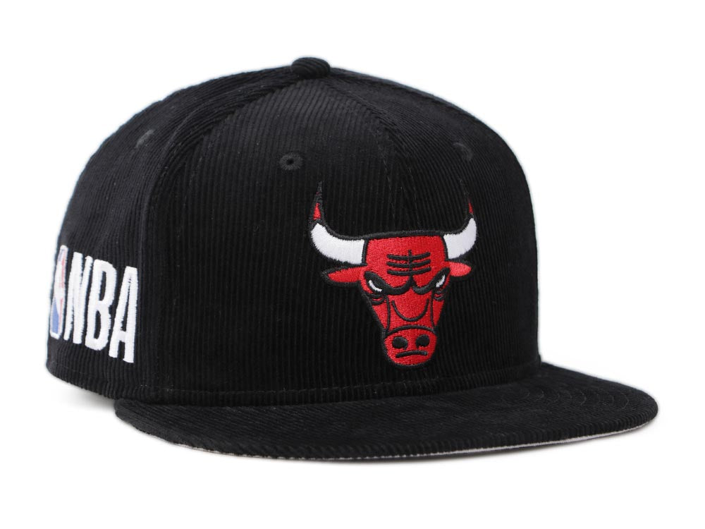 Chicago Bulls NBA Throwback Corduroy Black 59FIFTY Fitted Cap