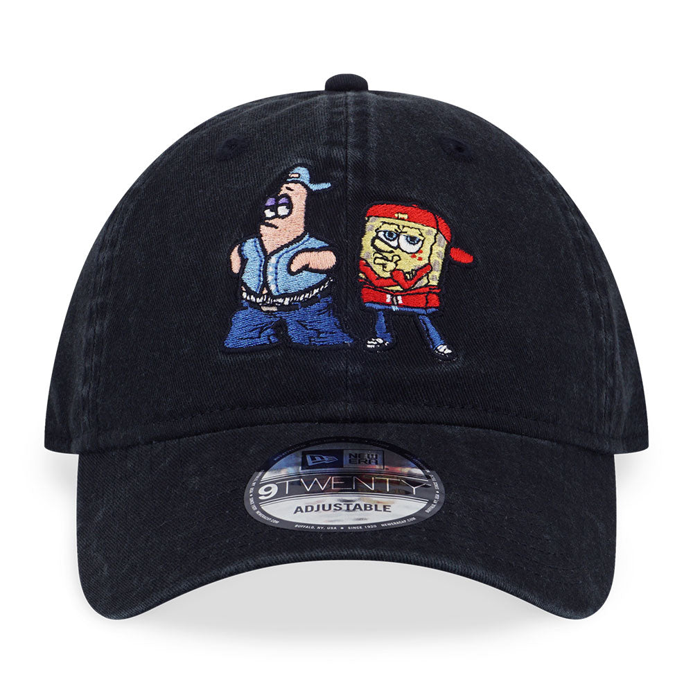 New Era x Nickelodeon Spongebob and Patrick 2 Black 9TWENTY Adjustable Cap