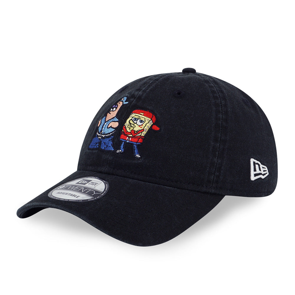 New Era x Nickelodeon Spongebob and Patrick 2 Black 9TWENTY Adjustable Cap