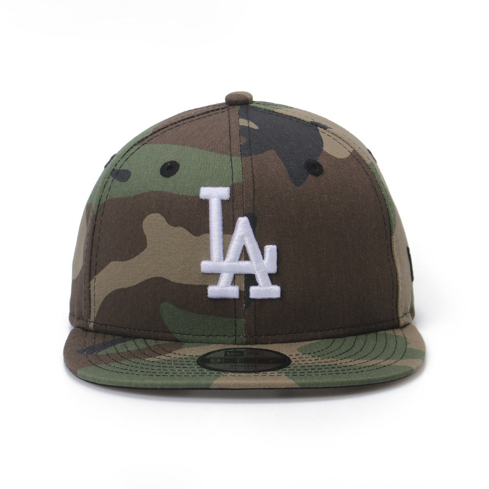 New Era Los Angeles Dodgers Woodlands Camo Youth 9FIFTY Snapback Cap