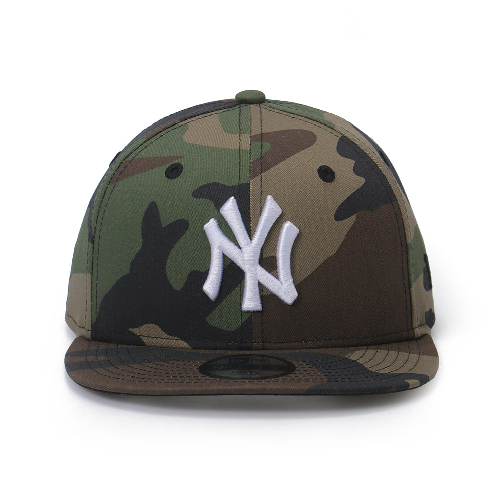 New Era New York Yankees Woodlands Camo Youth 9FIFTY Snapback Cap