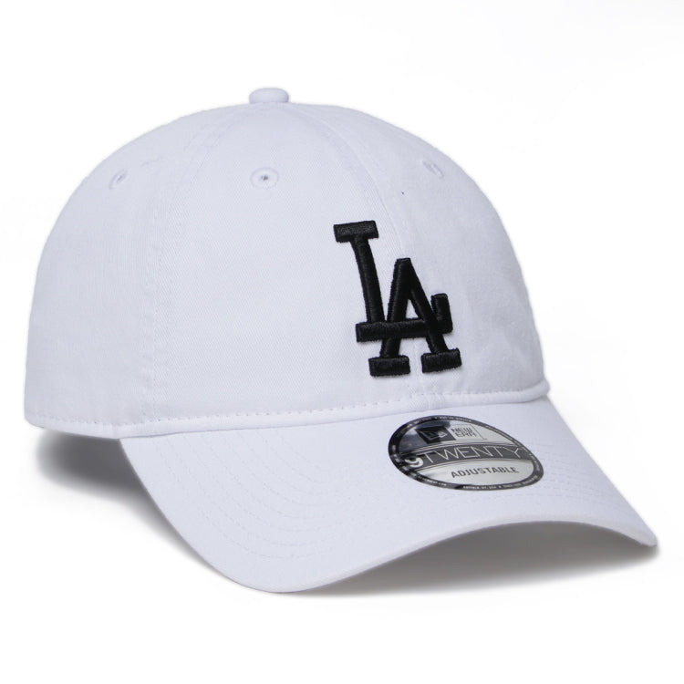 Los Angeles Dodgers MLB Black on White 9TWENTY Adjustable Cap (Essential)