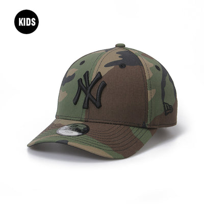 New Era New York Yankees Woodland Camo Black Youth 9FORTY Adjustable Cap