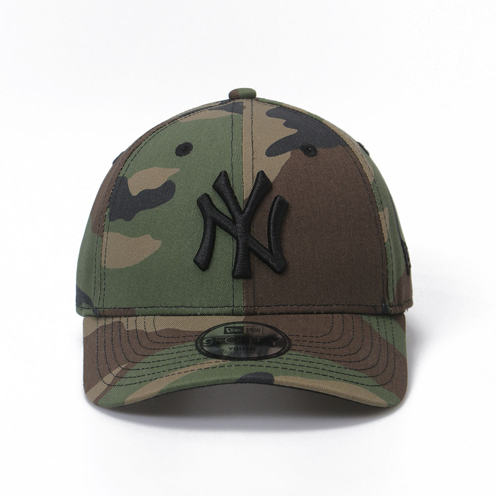 New Era New York Yankees Woodland Camo Black Youth 9FORTY Adjustable Cap