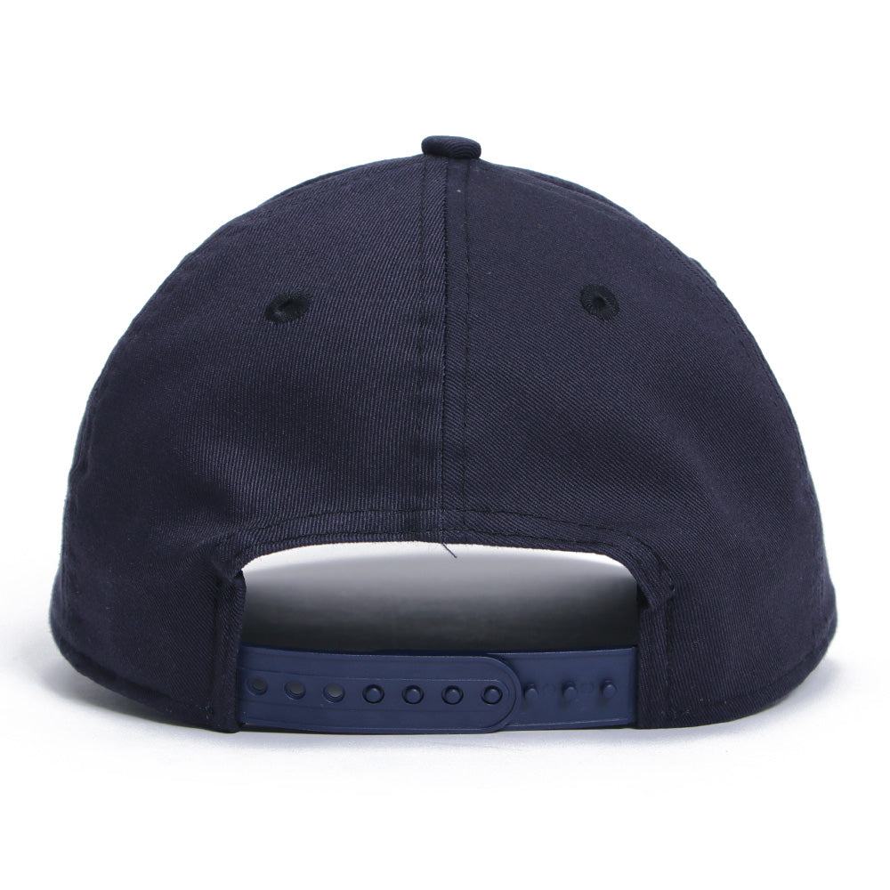 New Era Plain Blank Navy 9FORTY Snapback Cap