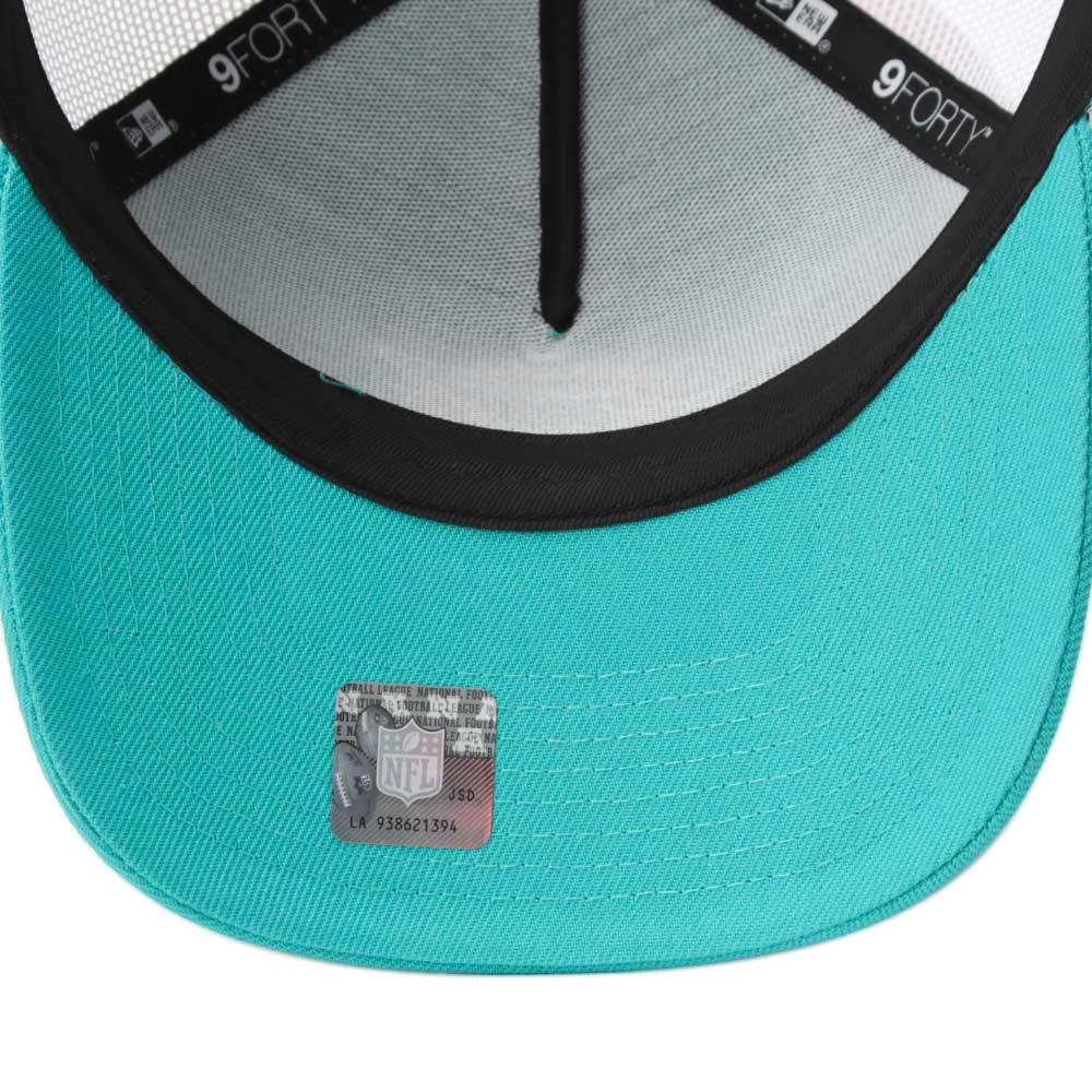 New Era Miami Dolphins NFL Essential Teal Breeze 9FORTY A-Frame Trucker Cap