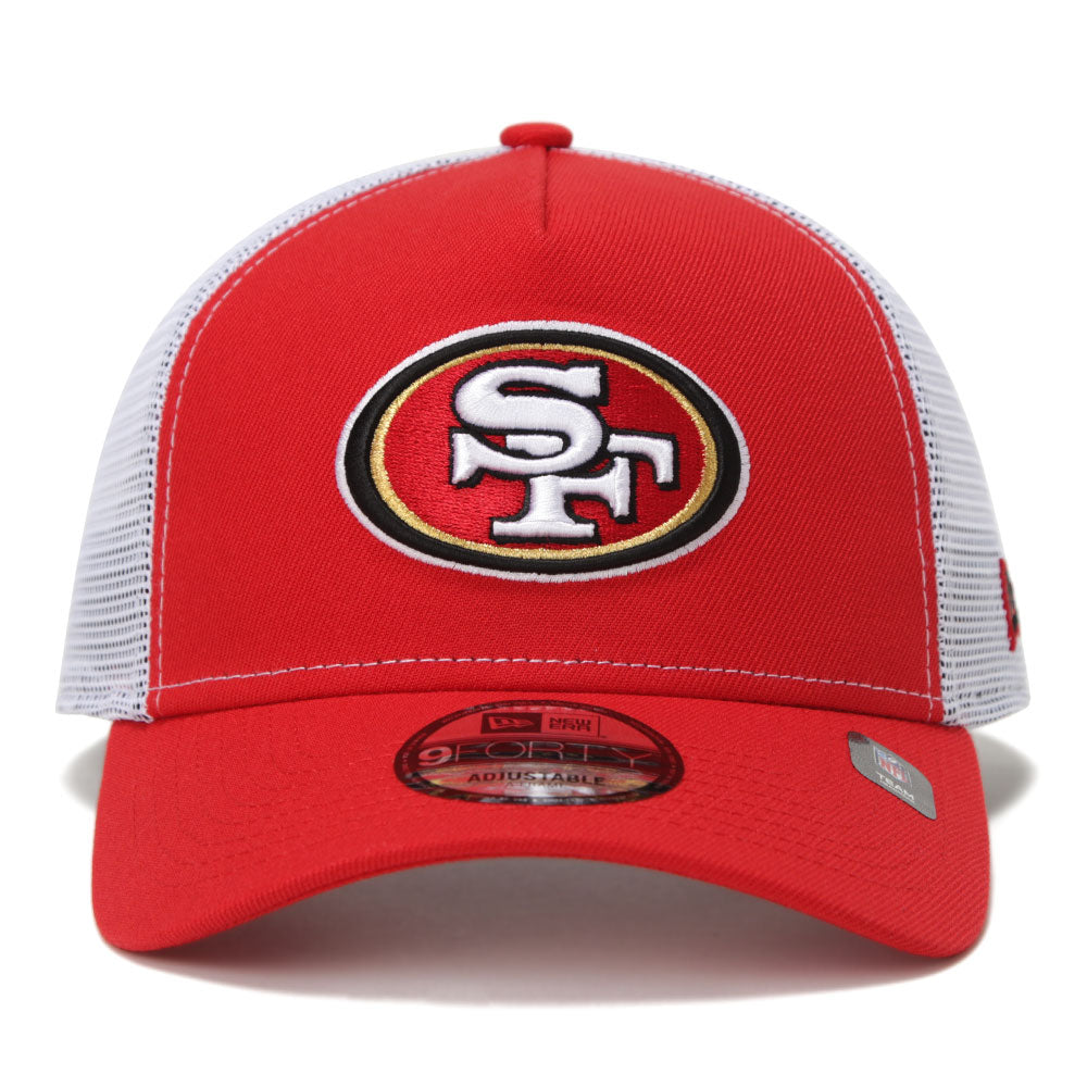 New Era San Francisco 49ers NFL Essential Scarlet 9FORTY A-Frame Trucker Cap