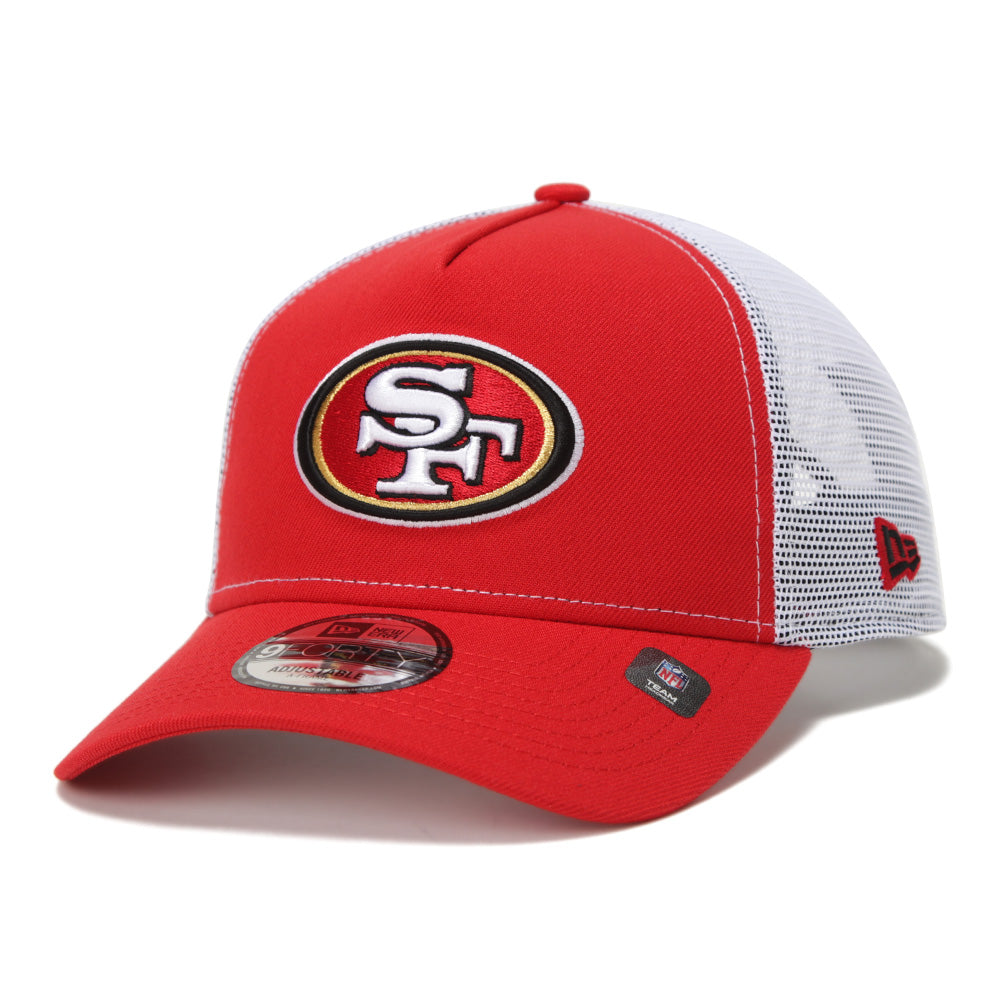 New Era San Francisco 49ers NFL Essential Scarlet 9FORTY A-Frame Trucker Cap