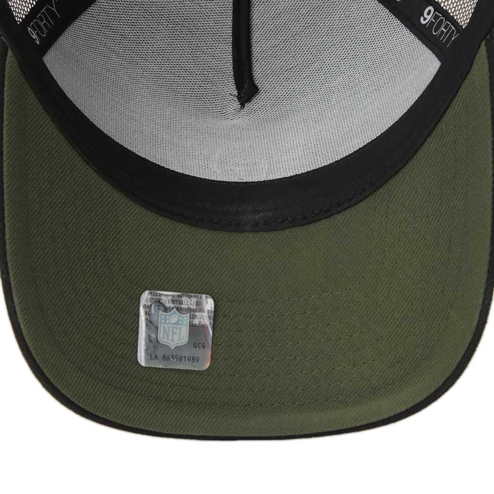 New Era Las Vegas Raiders NFL Essential Camo 9FORTY A-Frame Trucker Cap