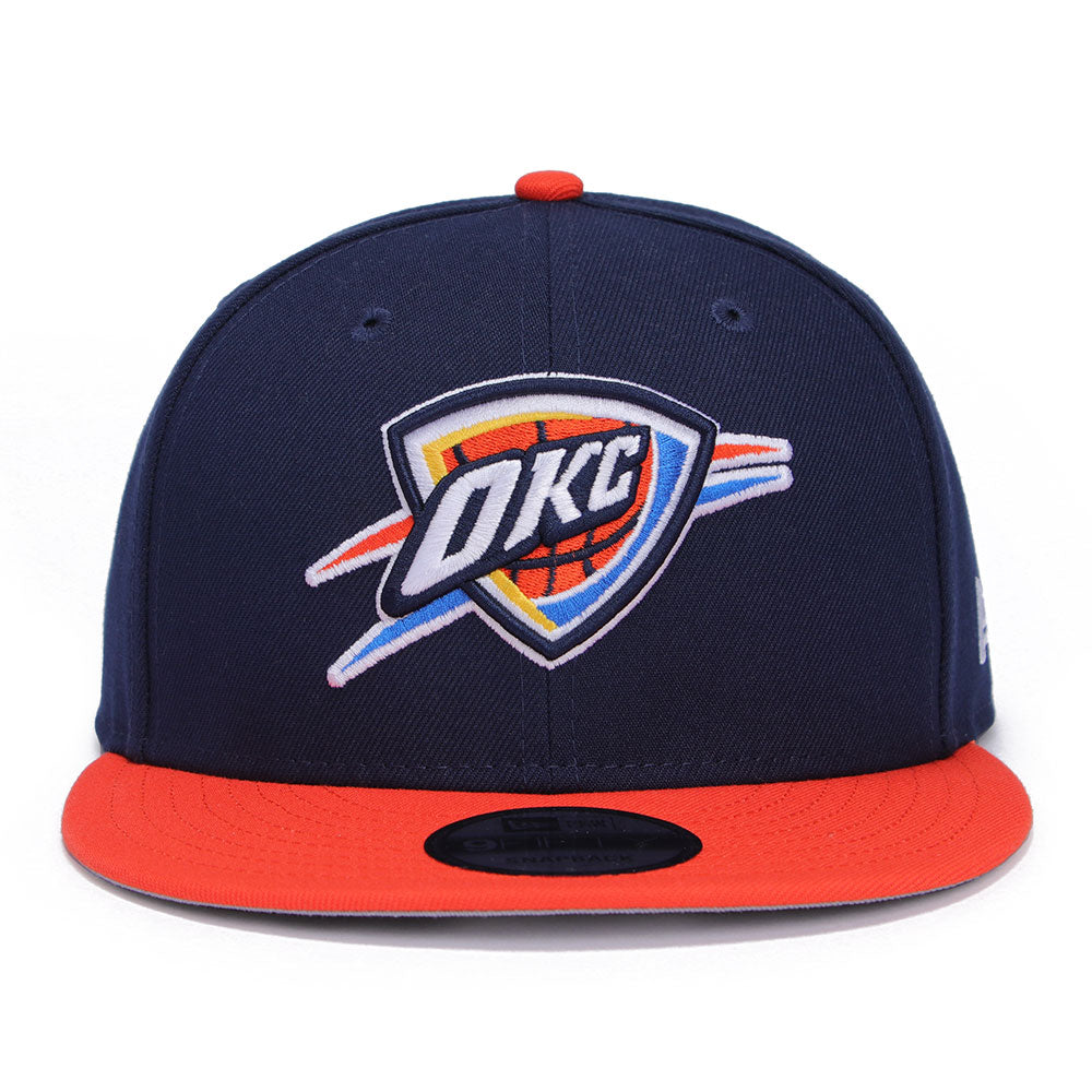 New Era Oaklahoma City Thunder OTC Oceanside Blue Orange 9FIFTY Snapback Cap