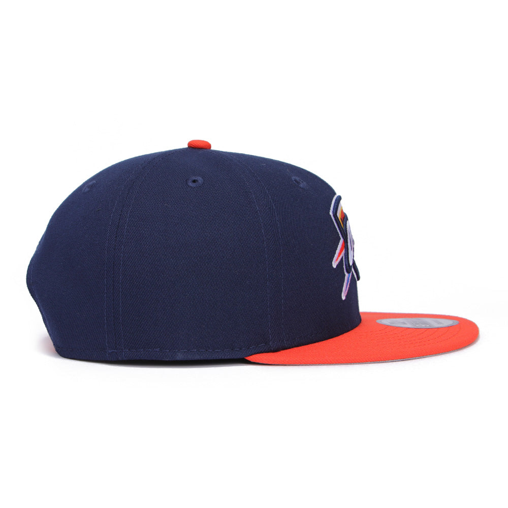 New Era Oaklahoma City Thunder OTC Oceanside Blue Orange 9FIFTY Snapback Cap