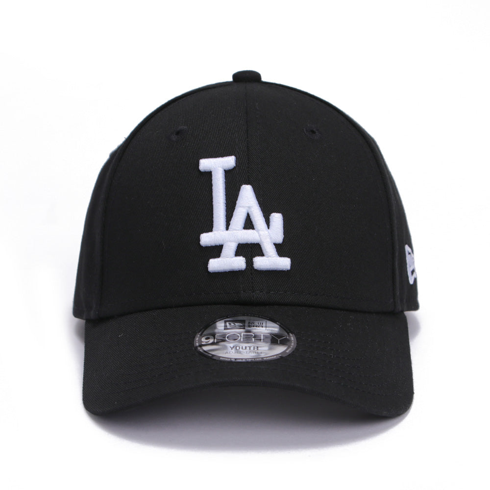 New Era Los Angeles Dodgers Black 9FORTY Youth Adjustable Cap