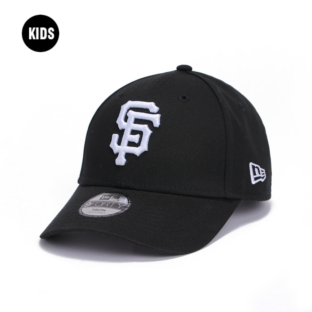 New Era San Francisco Giants Black 9FORTY Youth Adjustable Cap