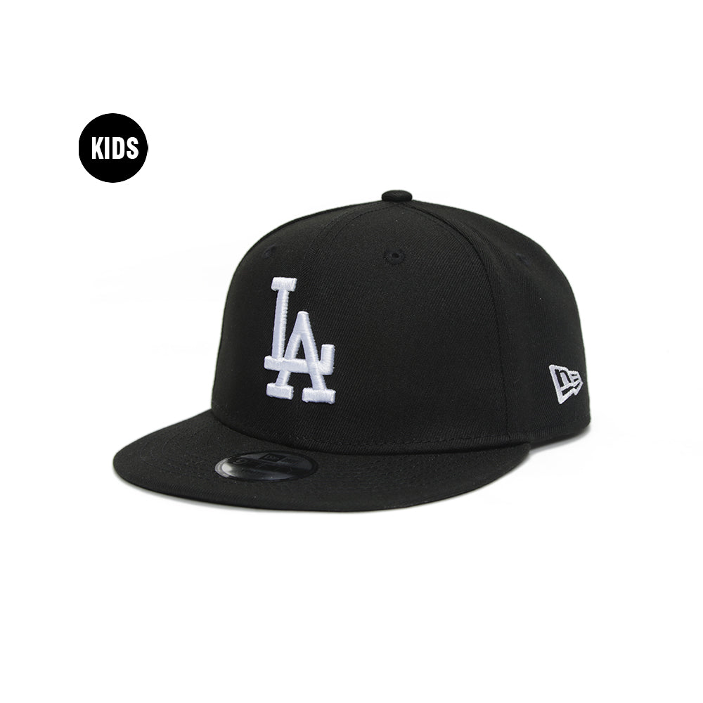 Los Angeles Dodgers MLB Essential White on Black 9FIFTY Snapback Kids Cap