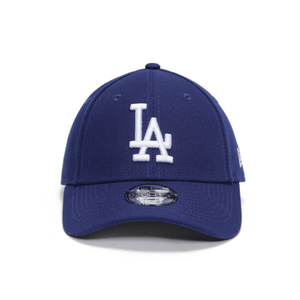 Los Angeles Dodgers MLB Essential White on Dark Royal 9FORTY Youth Adjustable Kids Cap