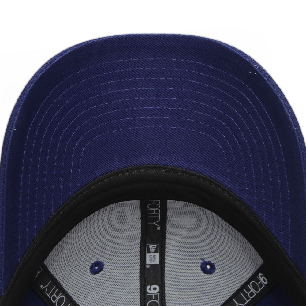 Los Angeles Dodgers MLB Essential White on Dark Royal 9FORTY Youth Adjustable Kids Cap