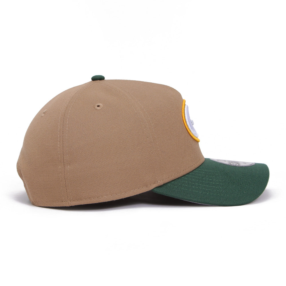 New Era Green Bay Packers Khaki OTC 9FORTY A-Frame Adjustable Cap