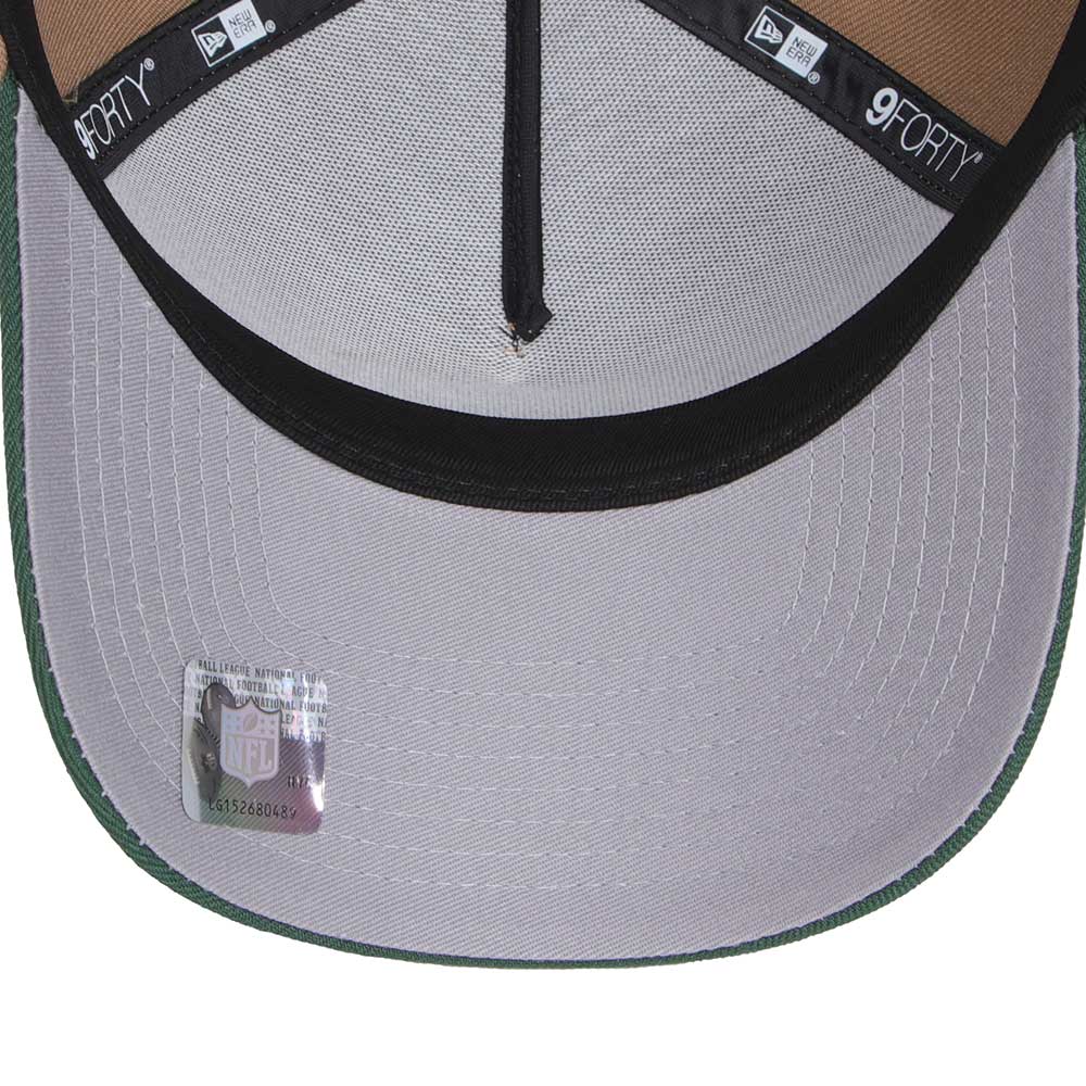 New Era Green Bay Packers Khaki OTC 9FORTY A-Frame Adjustable Cap