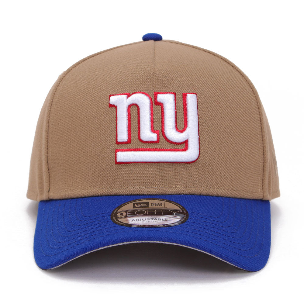 New Era New York Giants Essentials Khaki OTC 9FORTY A-Frame Snapback Cap