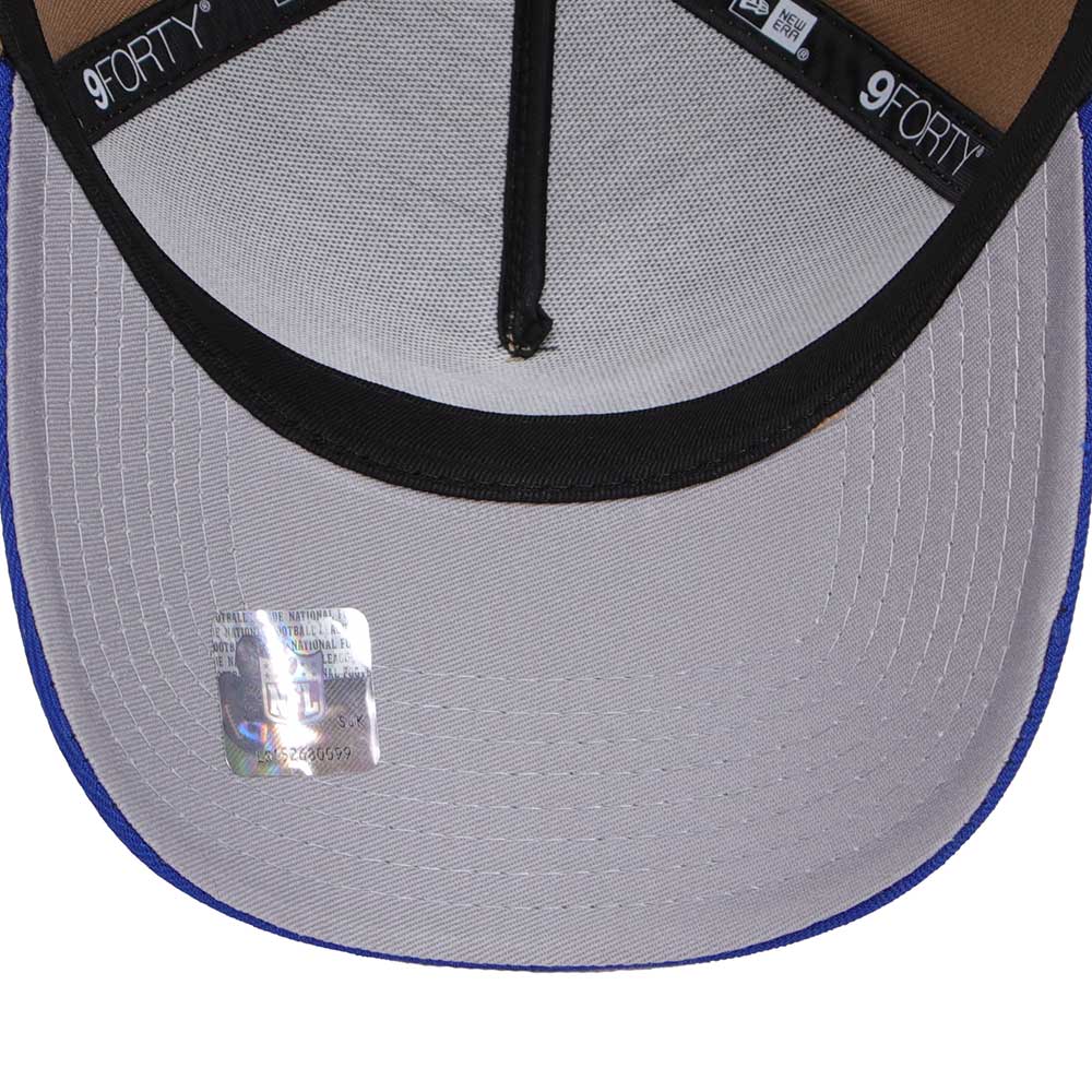 New Era New York Giants Essentials Khaki OTC 9FORTY A-Frame Snapback Cap