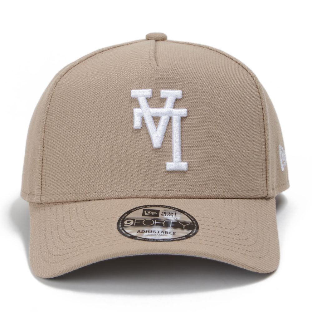 New Era Los Angeles Dodgers MLB UPSIDE DOWN Camel 9FORTY A-Frame Snapback Cap