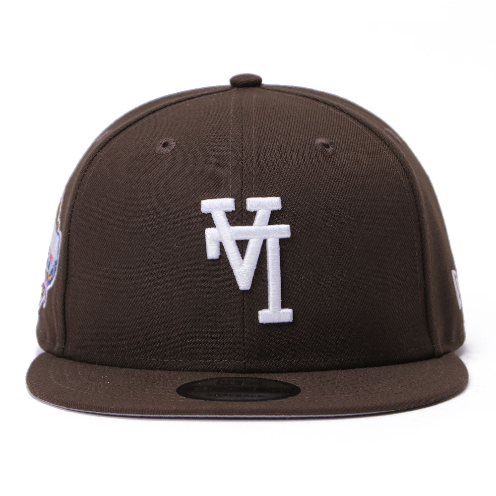 New Era Los Angeles Dodgers Upside Down Walnut 9FIFTY Snapback Cap