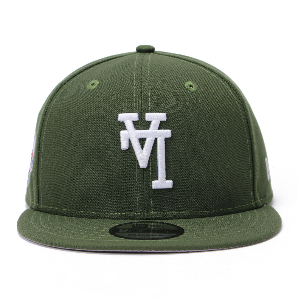 New Era Los Angeles Dodgers Upside Down Green 9FIFTY Snapback Cap