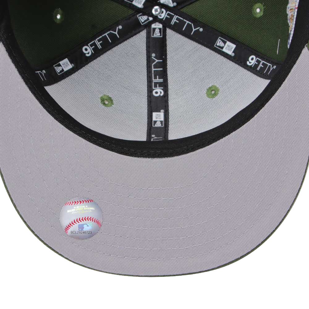 New Era Los Angeles Dodgers Upside Down Green 9FIFTY Snapback Cap