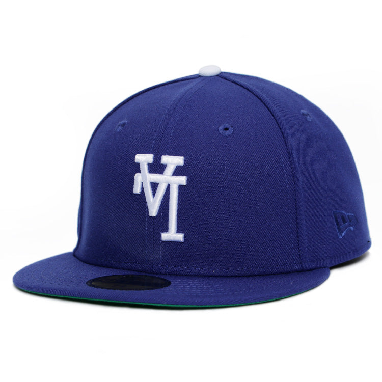 Los Angeles Dodgers MLB Upside Down Logo Dark Royal 59FIFTY Fitted Cap