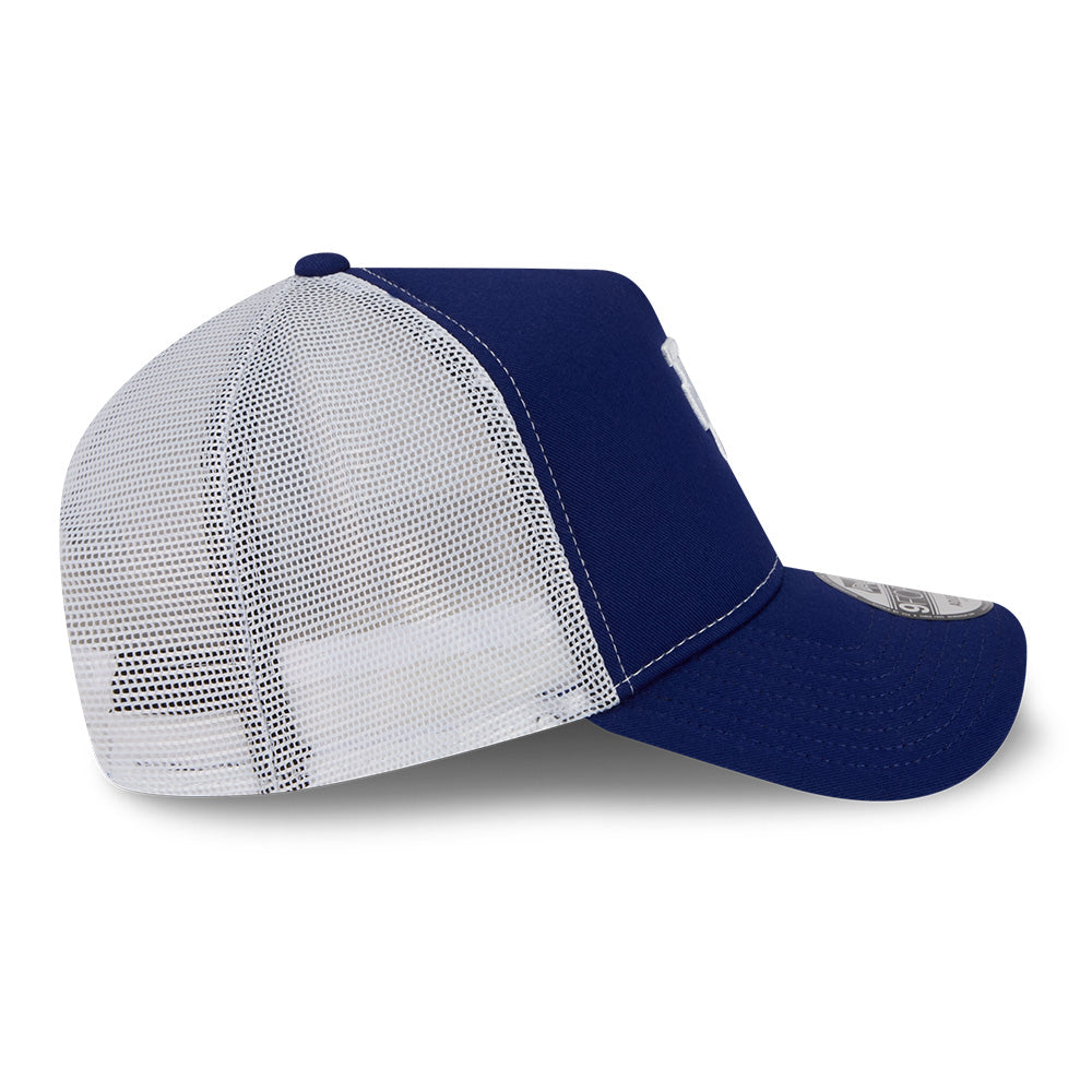 New Era Los Angeles Dodgers Upside Down Dark Royal 9FORTY A-Frame Trucker Cap