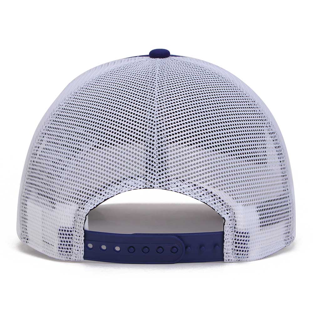 Los Angeles Dodgers Upside Down Dark Royal 9FORTY A-Frame Trucker Cap