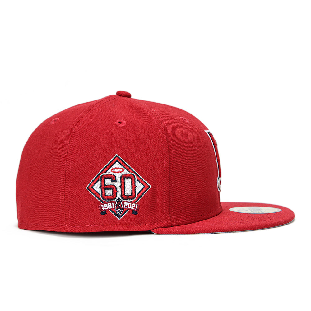 New Era Anaheim Angels MLB Upside Down Scarlet 59FIFTY Fitted Cap