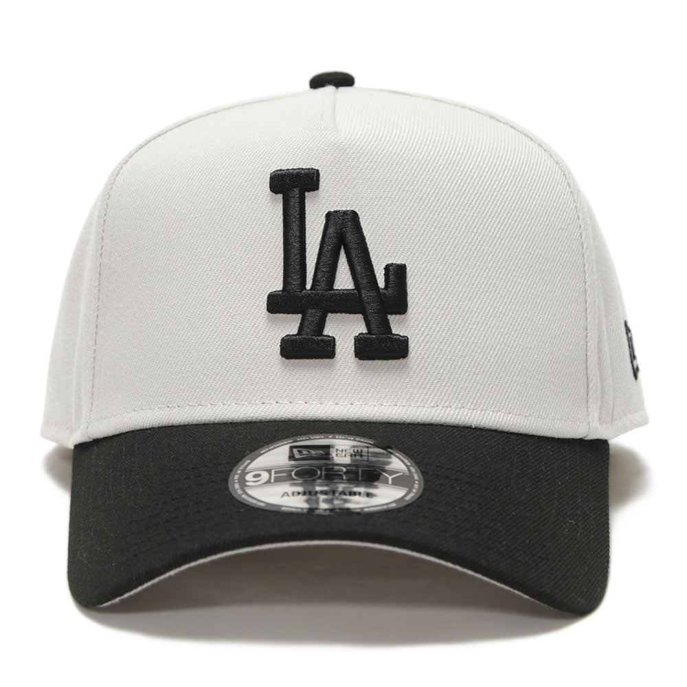 Los Angeles Dodgers MLB Essential Stone on Black 9FORTY A-Frame Snapback Cap