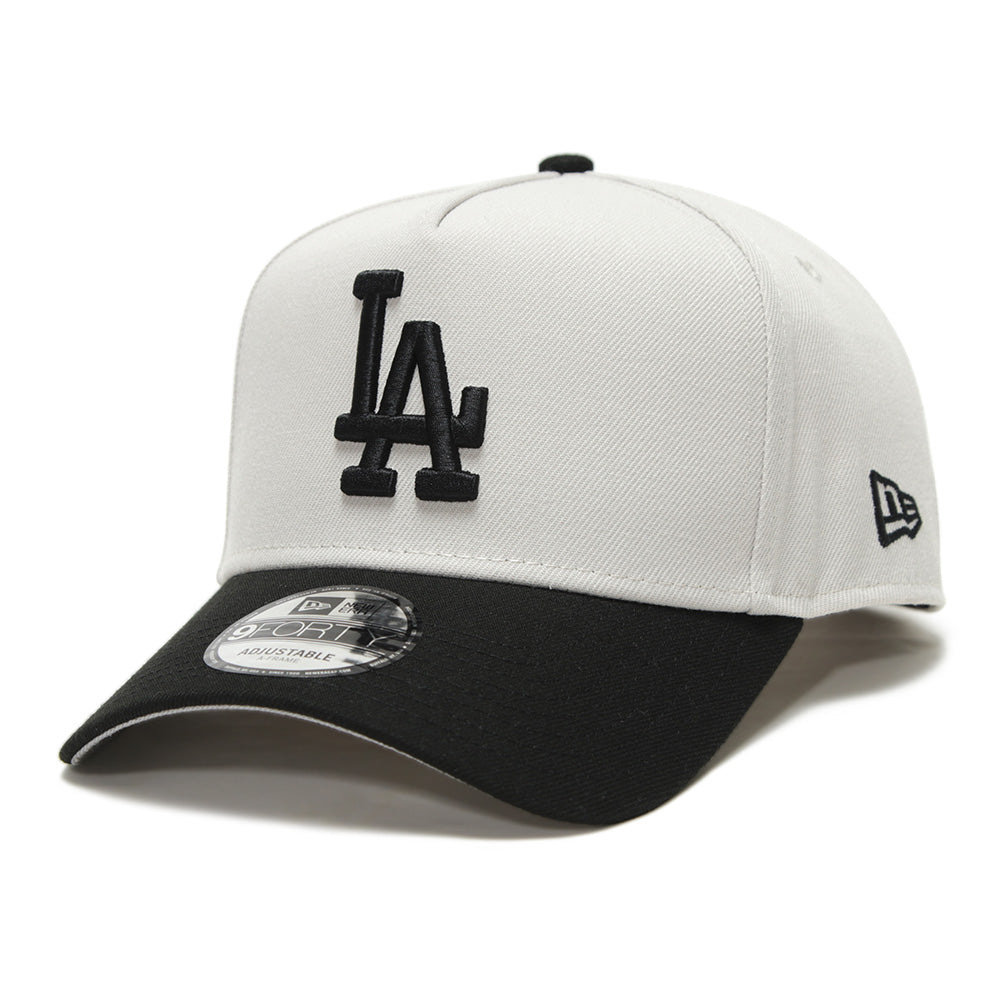 Los Angeles Dodgers MLB Essential Stone on Black 9FORTY A-Frame Snapback Cap