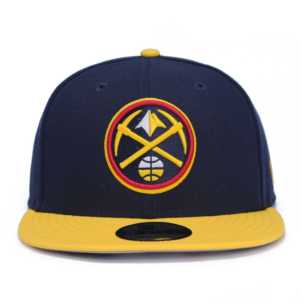 New Era Denver Nuggets OTC Oceanside Blue Yellow 9FIFTY Snapback Cap