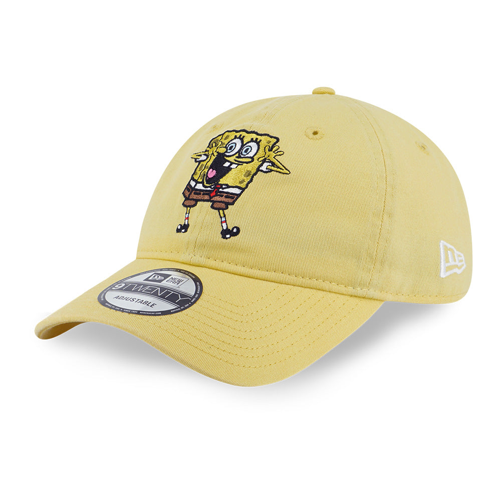 New Era x Nickelodeon Spongebob Squarepants Washed Yellow 9TWENTY Adjustable Cap