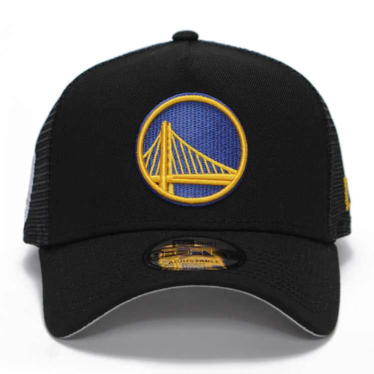 Golden State Warriors NBA Black 9FORTY A-Frame Snapback Cap