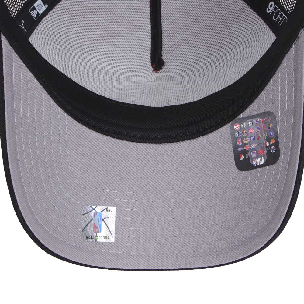 New Era Denver Nuggets Essentials Pinot Red Black 9FORTY A-Frame Trucker Snapback Cap