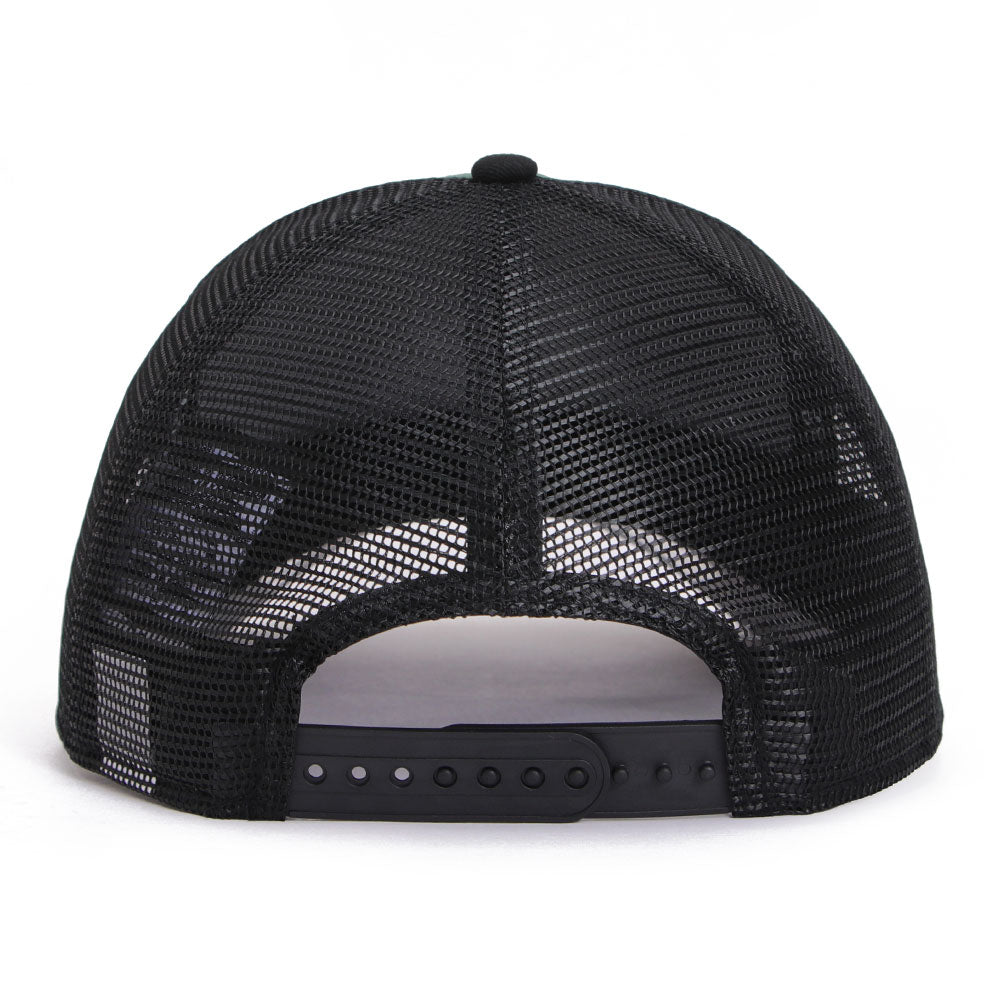 New Era Milwaukee Bucks Essentials Maple Green Black 9FORTY A-Frame Trucker Snapback Cap