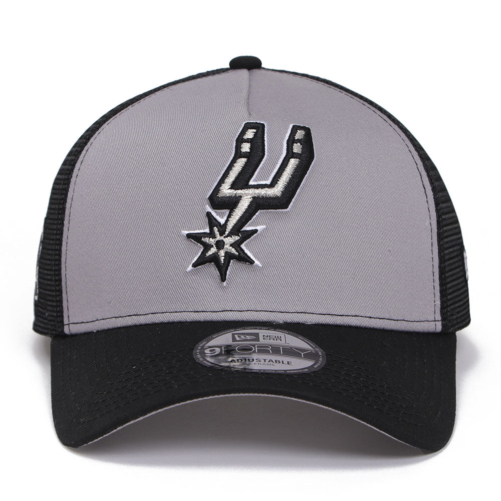 New Era San Antonio Spurs GCP Team Color 9FORTY A-Frame Trucker Adjustable Cap