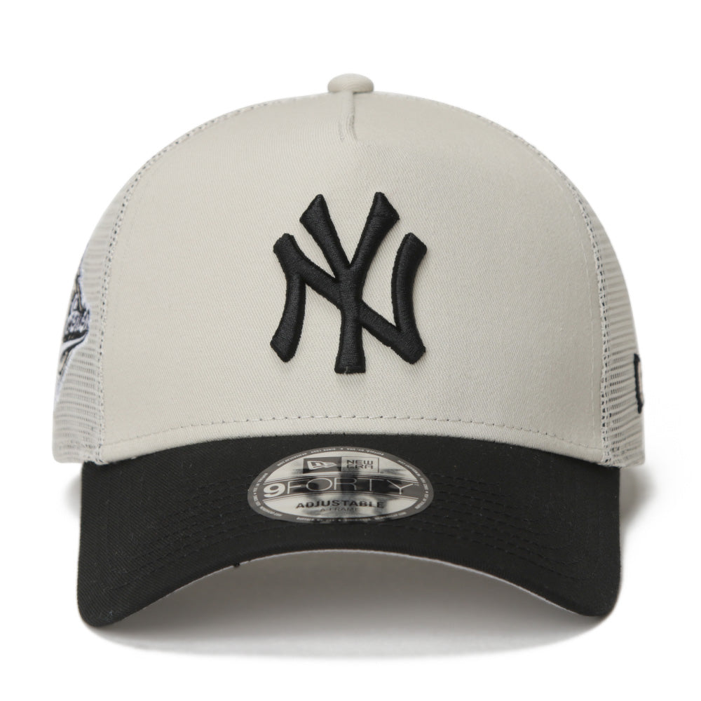 New Era New York Yankees MLB Essential Stone 9FORTY A-Frame Trucker Cap