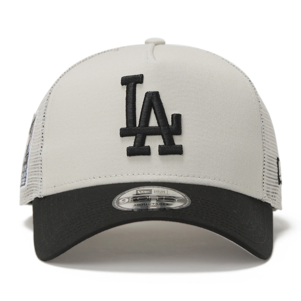 New Era Los Angeles Dodgers MLB Essential Stone 9FORTY A-Frame Trucker Cap