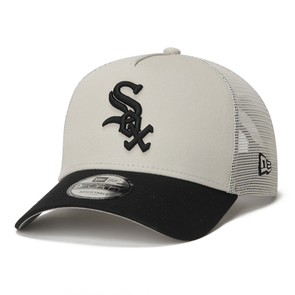 New Era Chicago White Sox MLB Essential Stone 9FORTY A-Frame Trucker Cap