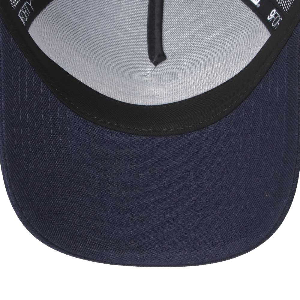 New Era Oracle Red Bull Racing Chrome Navy 9FORTY Trucker A-Frame Adjustable Cap