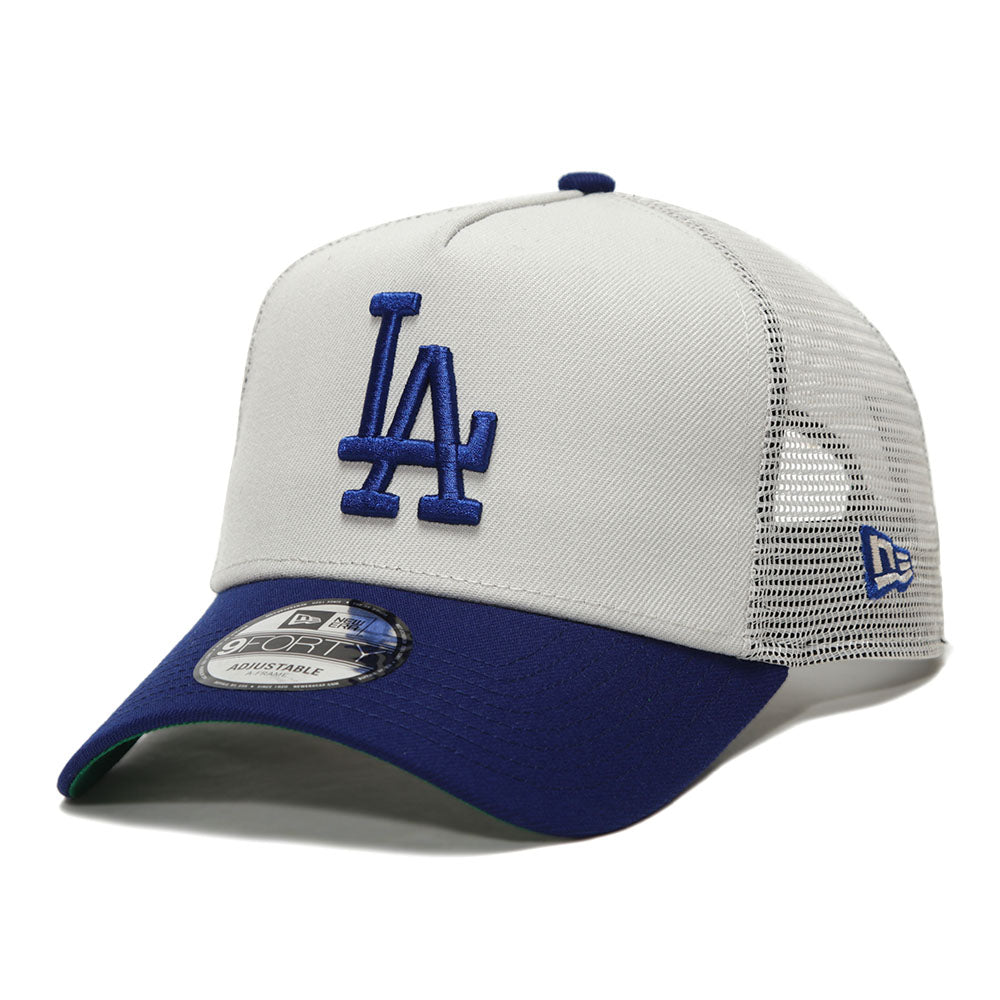 Los Angeles Dodgers MLB Essential Stone 9FORTY A-Frame Trucker Snapback Cap