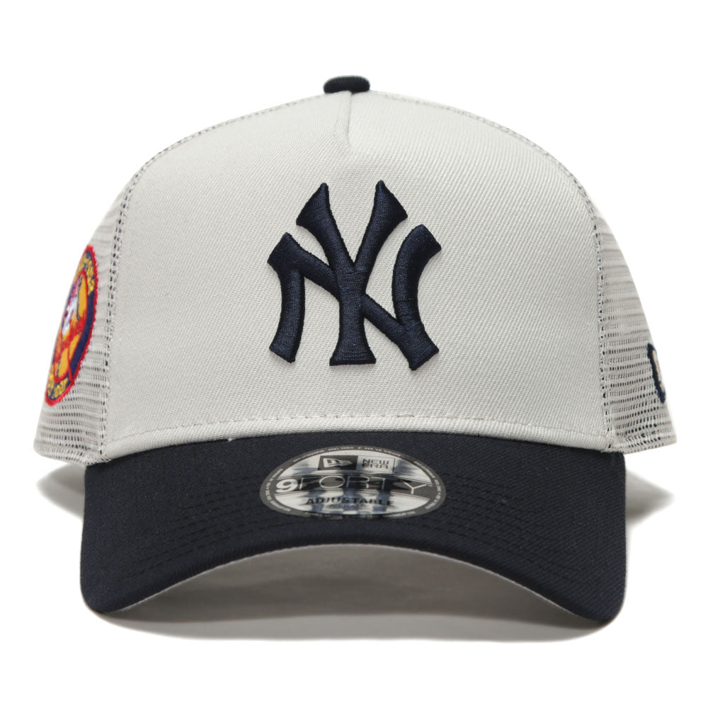 New York Yankees MLB Essential Stone 9FORTY A-Frame Trucker Snapback Cap