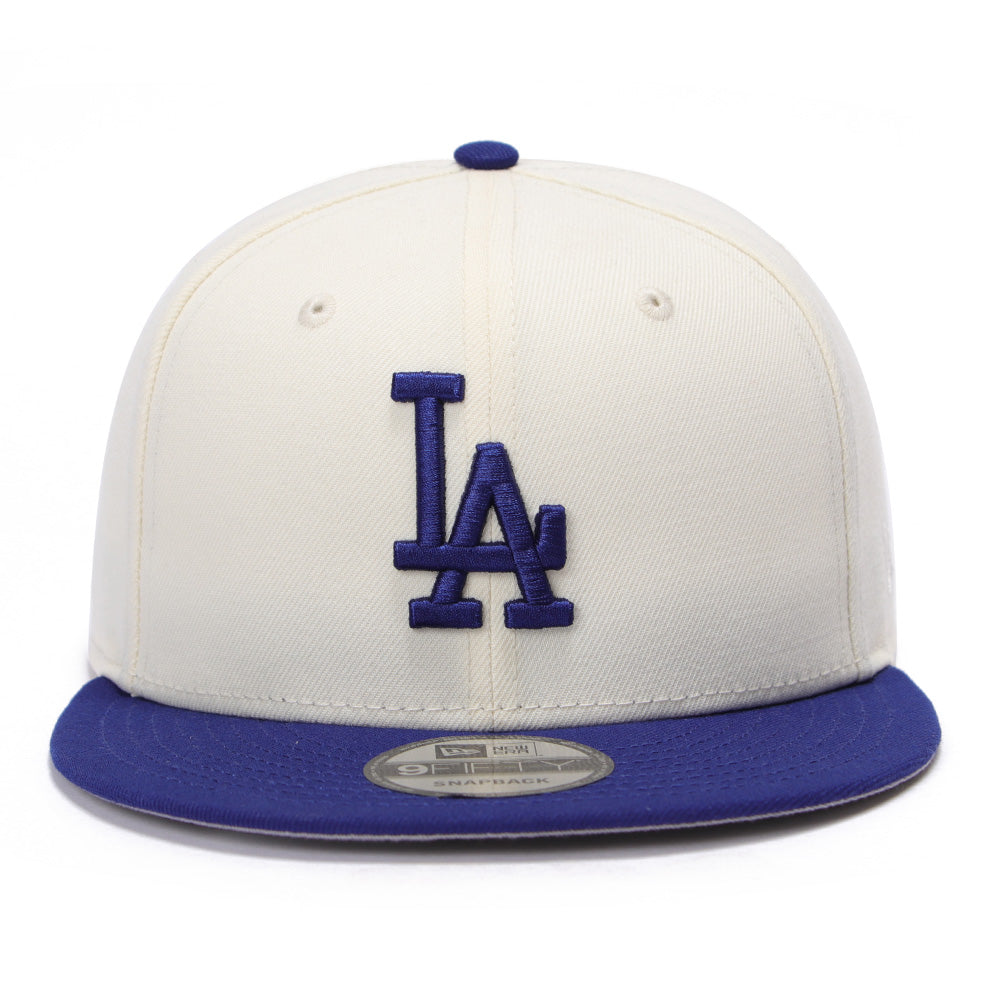 New Era Los Angeles Dodgers Essential Chrome White Dark Royal 9FIFTY Snapback Cap